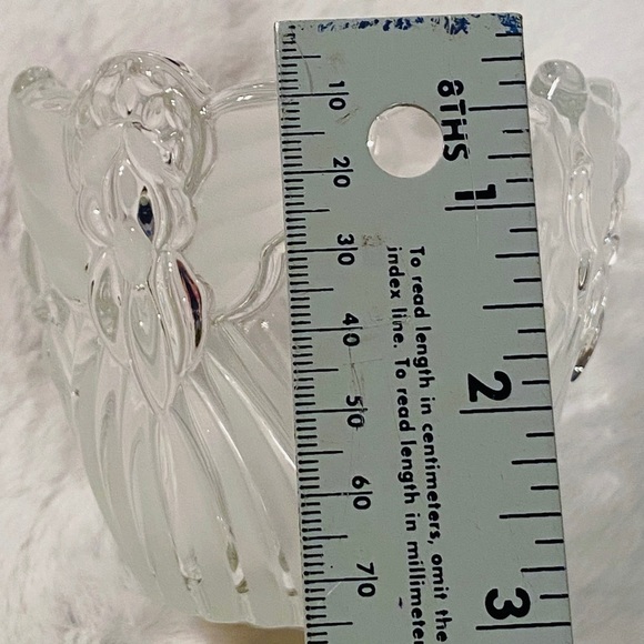 Gorham Crystal Angels of Peace Votive Candle Holder Frosted Christmas Germany - Picture 13 of 15
